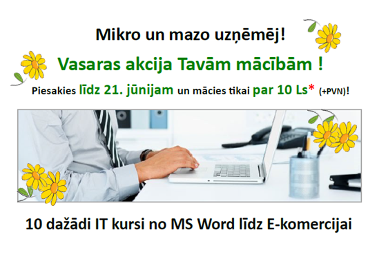 Izmanto vasaru - mācies un apmāci savus darbiniekus!