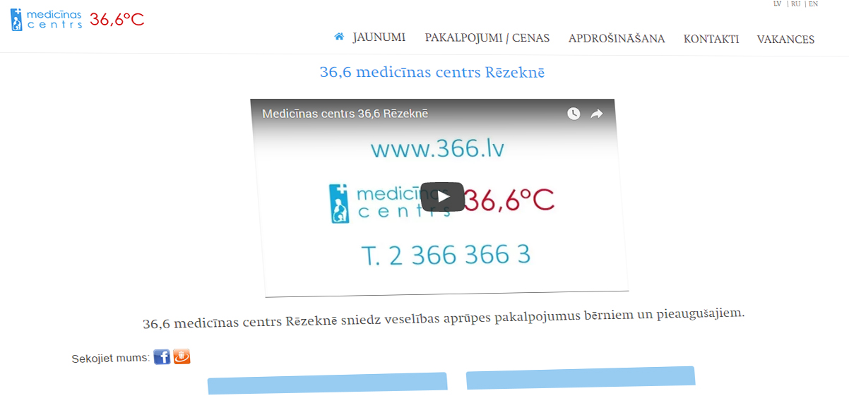 36,6 medicīnas centrs Rēzeknē