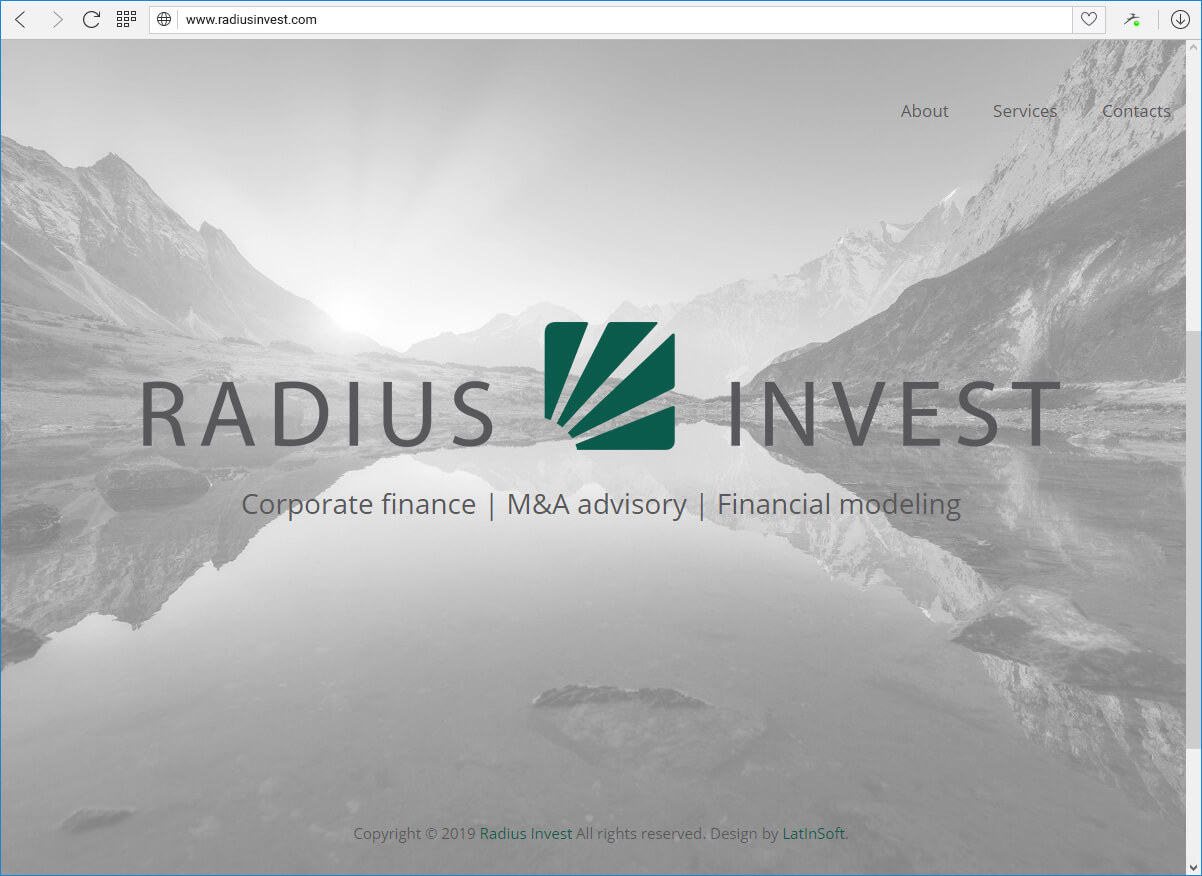 Radius Invest - konsultāciju sniedzējs  