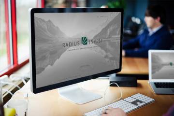 Завершение разработки сайта-визитки Radius Invest