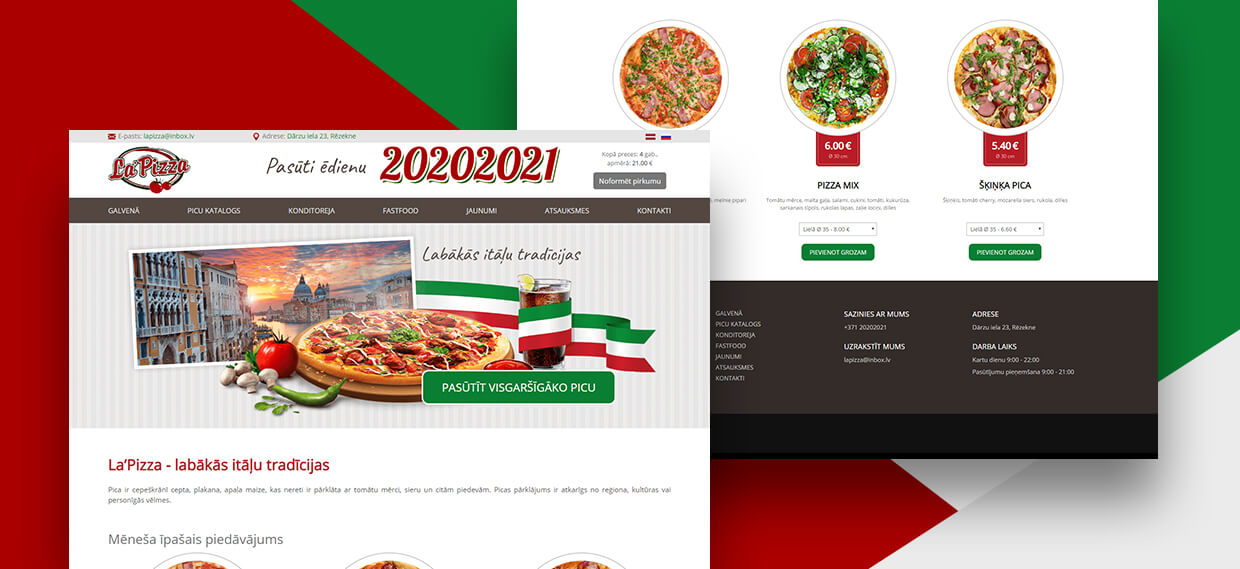 LaPizza - picērija-konditoreja Rēzeknē